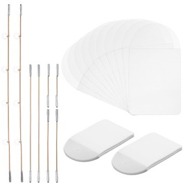 Qianyu 60 PCS Face Lift Tape Invisible Instant Facelift Tape Waterproof Adhesive Lifting Patch Quick Face Lifting Bands with String for Makeup Neck Eyes Jowls Double Chin Sagging