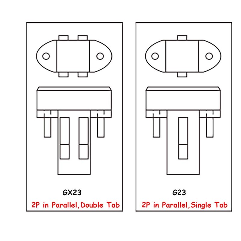 E-Simpo 4pcs G23 to E26/E27 Adapter 2Pin Socket Adapter G23