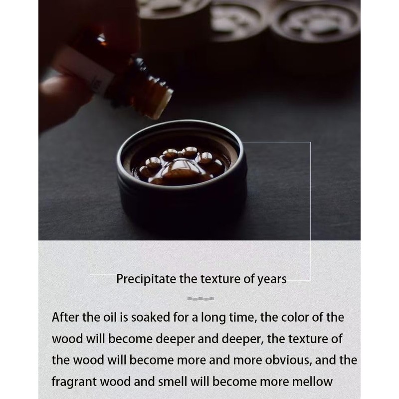 Wood Aromatherapy Essential Oil Diffuser; Round Automobile Diffuser; Unique Fragrance