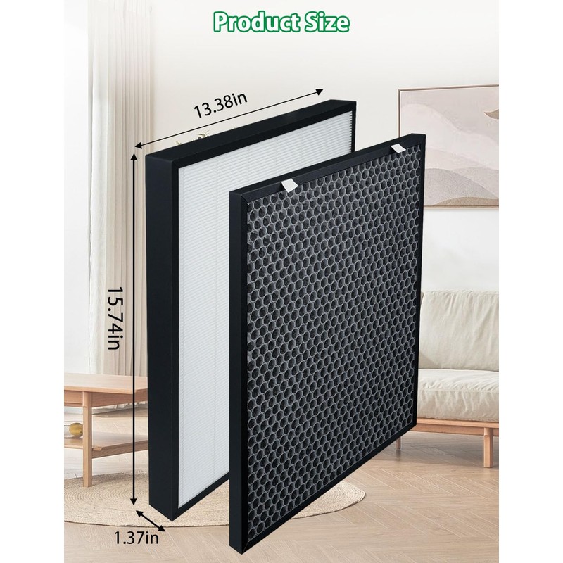 Air400 Replacement Filter Set Compatible with Bissell Air400 Air Purifier,