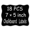 Extra Large Chalkboard Labels, Waterproof Adhesive Fancy Rectangles Chalkboard Stickers,