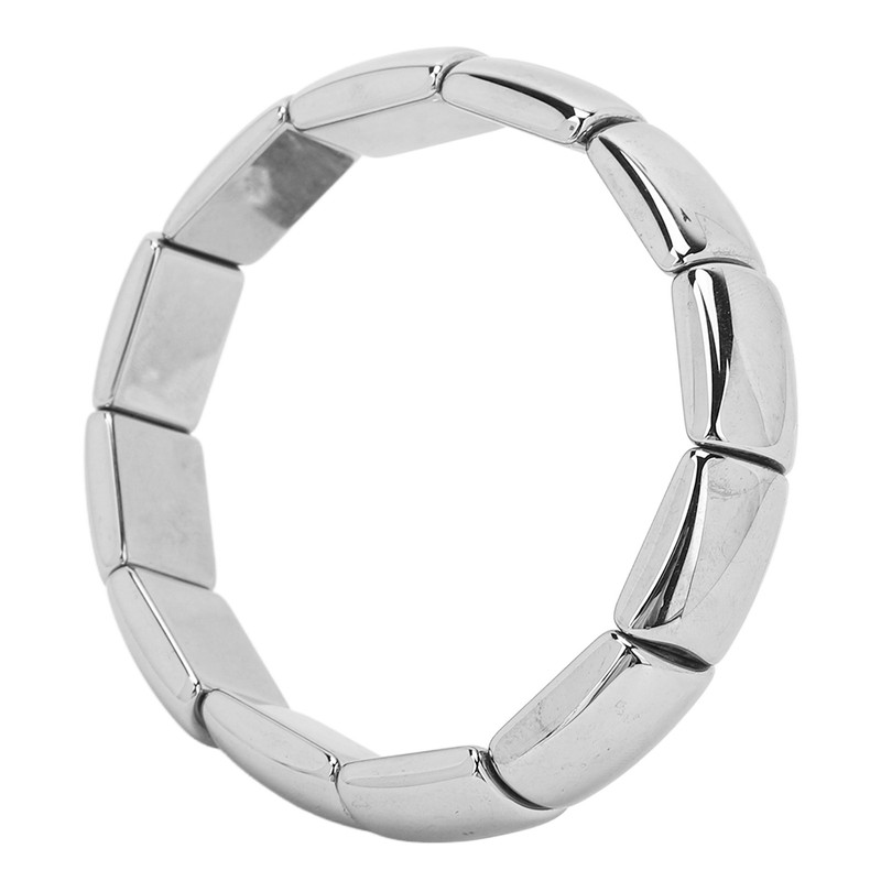 Terahertz Bracelet Rectangle Beads Stretch Bangle Woman Men Bracelet Gift