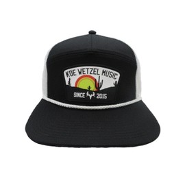 Koe Wetzel Desert Patch Snapback Hat, Black, One Size-Large