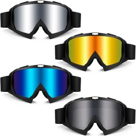 Tallew 4 Gafas de Moto Gafas Todoterreno ATV UTV Gafas Antiarañazos para Montar para Hombres Mujeres