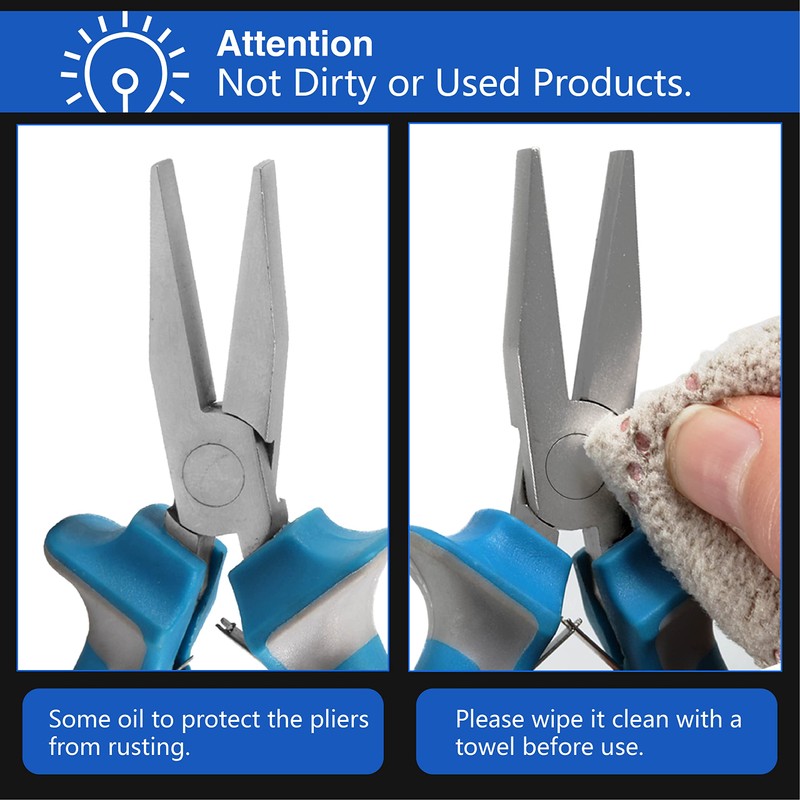 SPEEDWOX Flat Pliers Handmade Flat Pliers No Jagging Flat Pliers
