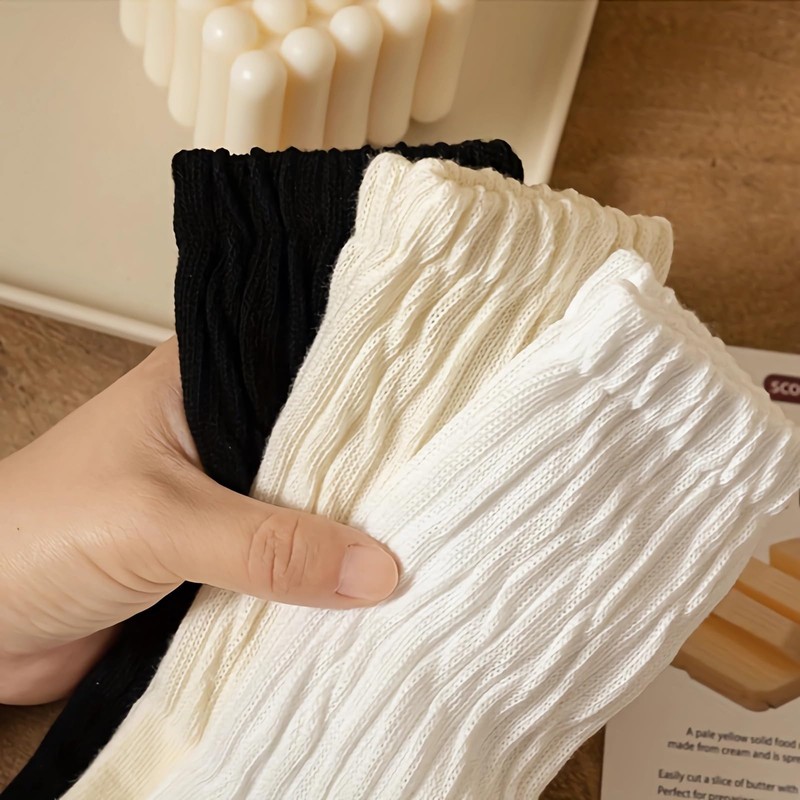 COUVER Women Girl's Scrunched Slouch Socks - Hunter Green, Size