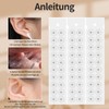 100 adesivi per seme auricolari, per agopuntura, trasparenti e impermeabili,