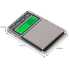 Electronic Jewelry Scale Pocket Digital Carat Scales with Green Backlight