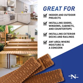 Nelson Wood Shims, 8-inch 12-Pack Composite Bundle