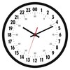 Foxtop 24 Hour Wall Clock Battery Operated Round Analog Wall