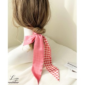 Hioyiwse Purse Scarf Handbags For Women Skinny Hair Neck Accessories Scarves With Bag Scarfs Handle Fashion Lightweight 3pc 37.8x 2.7inch 50