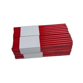 Zeluga 23-273 72 Pcs Carpenter Pencils, 7 Inch Octagonal Flat Carpenter Marking Pencils, Hard Black Lead Construction Pencils for Woodworking Marking, Red