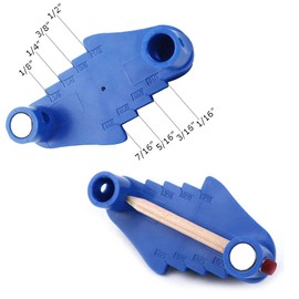 Zentralanreißwerkzeug, Holzbearbeitung, Mittelversetztes Markierungswerkzeug passend für Standard-Holzstifte mit magnetischer Unterseite