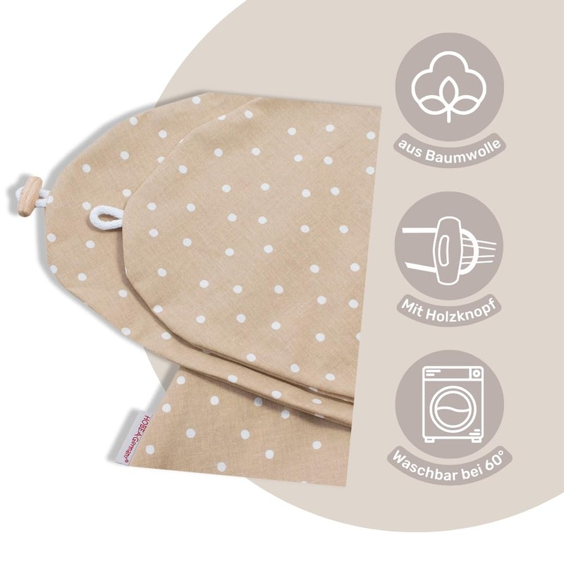 HOBEA-Germany Cover for Breastfeeding Pillow, 190 cm Designs, Rust Red