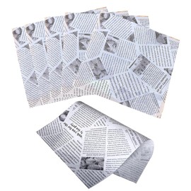 100Pcs 10 x 10 inch Sandwich Wrap Paper Newsprint Deli Basket Liner Wrap Greaseproof Food Baking Parchment for Breads French Fries Sandwiches Burgers White
