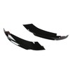 2 Pcs Front Bumper Diffuser Glossy Black Left Right Lip