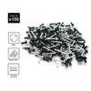 DOJA Industrial Black Aluminium Blind Rivets 4.8 x 12 mm