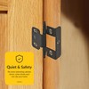 Brixwell QIGO-001 Decorative Butt Hinge Full Wrap Non Mortise Black