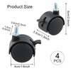 Office Chair Castors, Wheels for Office Chairs, Swivel Castors, Replacement