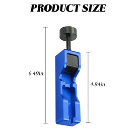 Zpana Car Spark Plug Gap Tool, Vehicle Sparkplug Gapping Tool with 32 Blade Steel Feeler Gauge, Automotive Spark Plugs Adjustment Gapper for Most 10mm 12mm 14mm 16mm, Universal Fit (Blue)