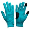 eGlove EQUEST GRIP PRO Leather Touchscreen Horse Riding Gloves (Aqua,
