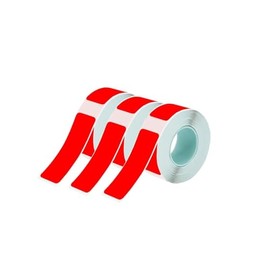 3Rolls Red Label Tape 12mmx40mm Compatible with Phomemo D30 D35 Label Maker Waterproof Laminated Custom Stickers Office Labels Replacement