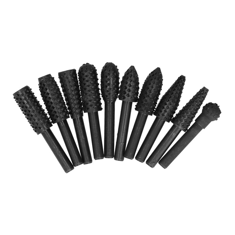 10Pcs Carving Bit Set Electric Rotatable Efficient Multifunctional Grinding Head