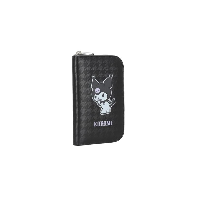 W Capsule Kuromi Porta pasaporte para Mujer Negro ACANUSHA4CW