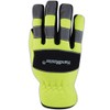 MAGID HandMaster High-Visibility Abrasion-Resistant Mechanics Gloves, 1 Pair, Size 8/Medium