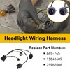 Headlight Wiring Harness Assembly Headlamp Socket Compatible with 2008-2014 Chevy