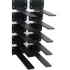 10 Pack - 8 inch Black Hidden L Shelf Bracket