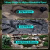 MIKIICOCO Pond Liner, Large Fish Pond Liner Gardens Pools Membrane