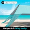Beach Tent Shelter - Extra Large 150+ Sq Ft Coverage,
