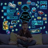 Adesivi Murali Fluorescenti Gioco Adesivo Murale Gamer Adesive da Parete