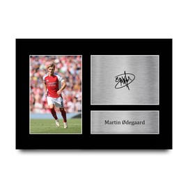 HWC Trading A4 Martin Odegaard Gifts Printed Signed Autograph Picture for Football Fans and Supporters - A4