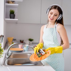 Bencailor 6 Pcs Cow Kitchen Towels Farm Animal Dish Towels 24" x 16" Farm Cow Buffalo Plaid Hand Towels Farmhouse Absorbent Tea Towels for Bathroom Decor Kitchen Housewarming Rustic Gifts