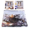 Waterproof Christmas Curtain Window Decorations Christmas Ornaments Home Living Room