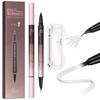 Waterproof Microblading Eyebrow Pen,2-in-1 Dual Ended Eyebrow Pen & 10