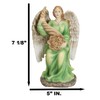 Ebros カラフル 座っているローマの天使 豊か 繁栄 ポジティブ エネルギー 像 高さ7インチ アブンジア