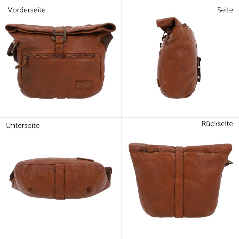 Gusti Auna Leather Shoulder Bag Brown Leather, brown