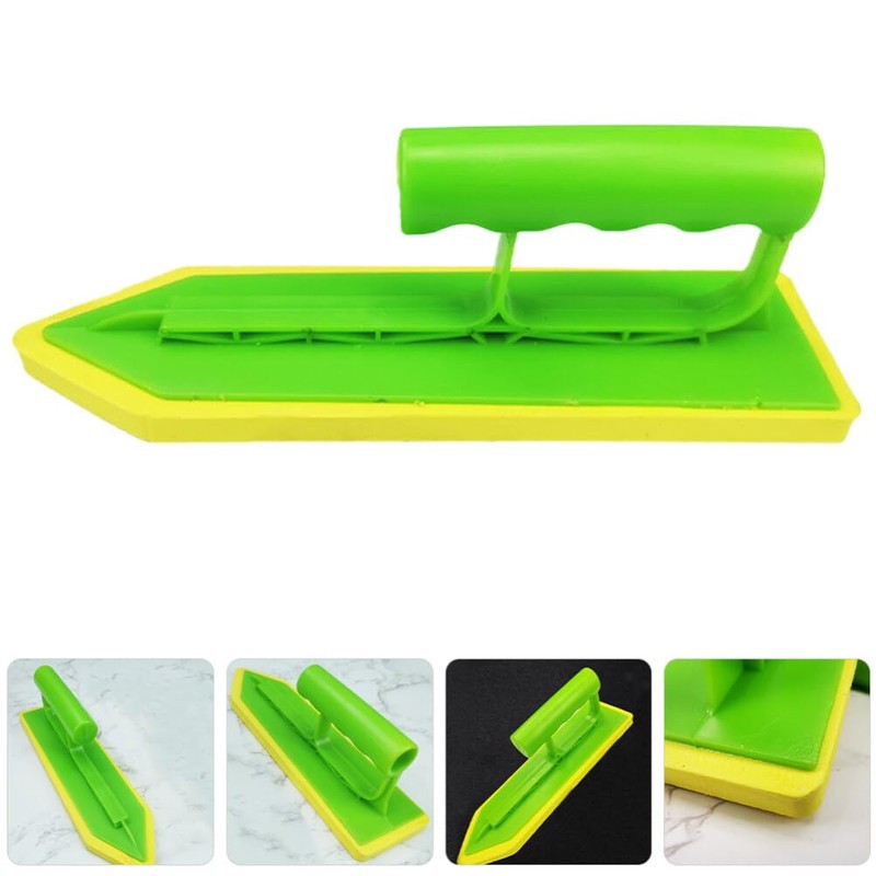 HOMSFOU Rubber Sponge Grout Float Tool Handheld Caulking Trowel for