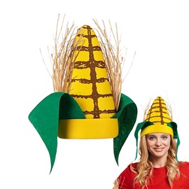 Funny Corn Hat,Corncob Apparel Hat With 11 Inches Funny Green Leaves And Brown Husks - Cosplay Festival Vendor Novelty Adult