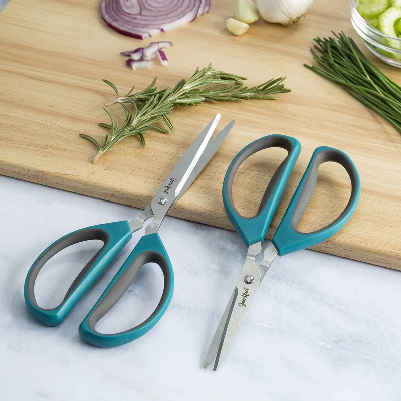 Goodful All Purpose Kitchen Shears, Heavy Duty Stainless Steel Scissors,