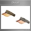 Buzz Selection CAP359 Women's Visor, Sun Visor, Hat, Leopard Pattern,