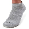 Rich Cotton Men's Multi-Pack Cushioned Performance No Show Socks -