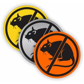 Unbranded/Generic 3 pack NO RATS Funny Hard Hat Stickers Toolbox Foreman Welding Laborer Decals 2"