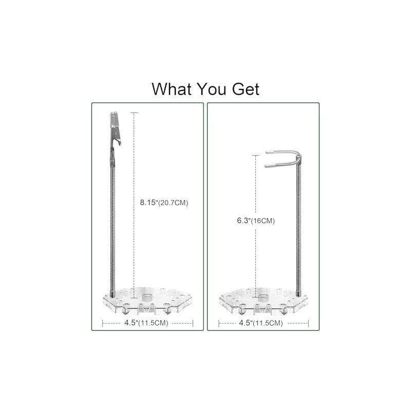 NovaViva 2Pack Stop Motion Rig Stand, Stainless Steel, Silver, Wire,