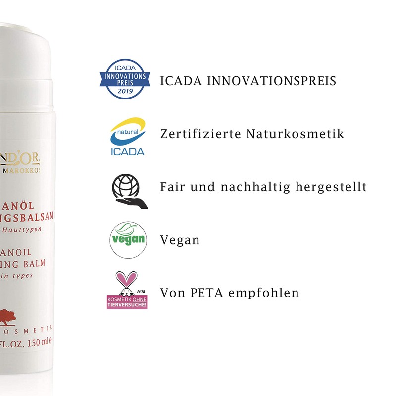 ARGAND'OR Icada Argan Oil Cleansing Balm 150 ml Gentle Facial