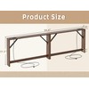 TIQLAB 5.9 Inch Narrow Console Table with Power Outlet,Sofa Table,
