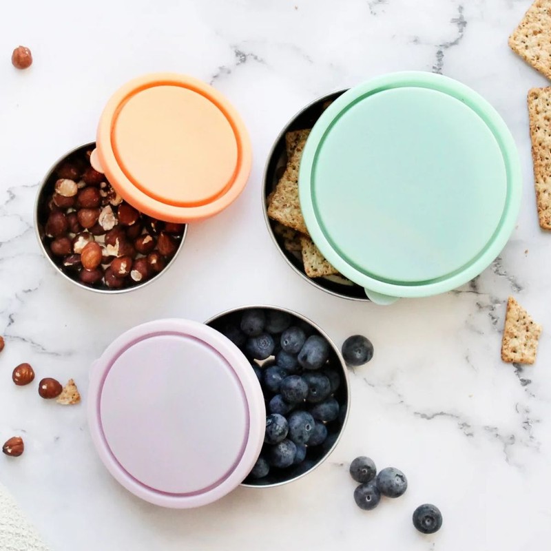 Ever Eco Stainless Steel Round Nesting Containers Set of 3,